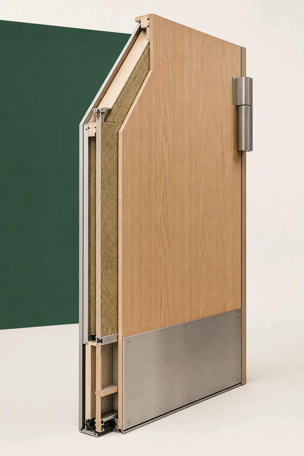 Конструкция двери для школы HanDoors в разрезе