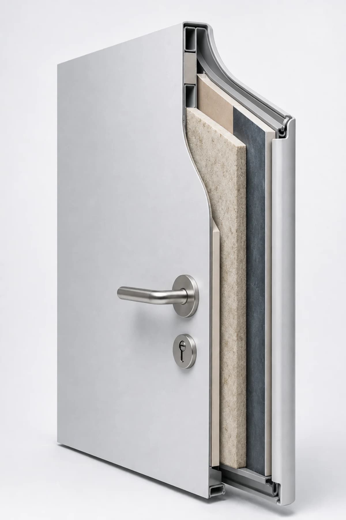 Конструкция медицинской двери HanDoors в разрезе